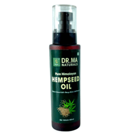 Dr. Ma Naturals Pure Himalayan Hempseed Oil cold-pressed bottle for skin, hair, and nutritional wellness