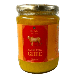 Dr. Ma Naturals Badri Cow Ghee 500 ml jar-pure A2 desi cow ghee from Himalayan Badri cows